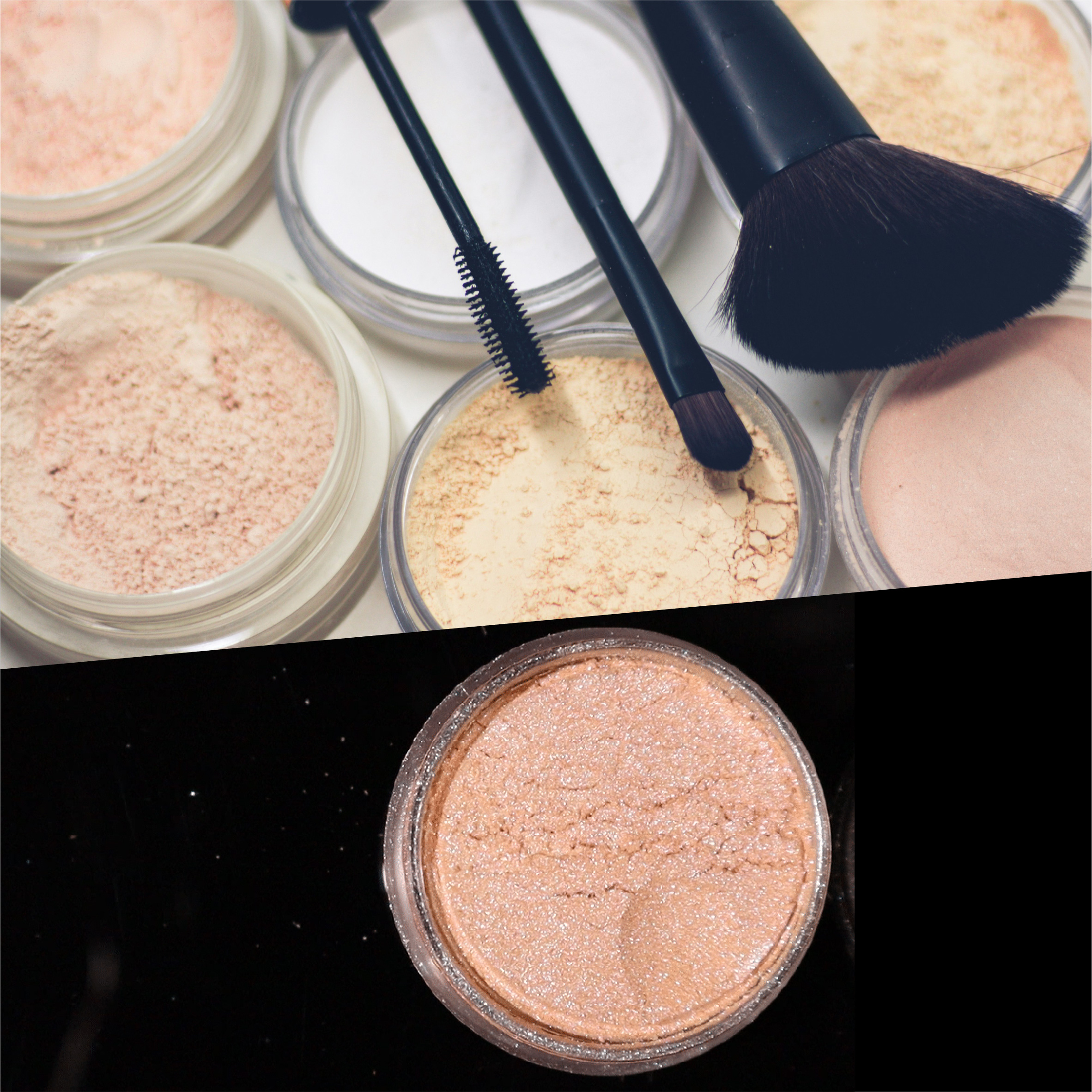 Nøgen hudfarve perlescent pigment